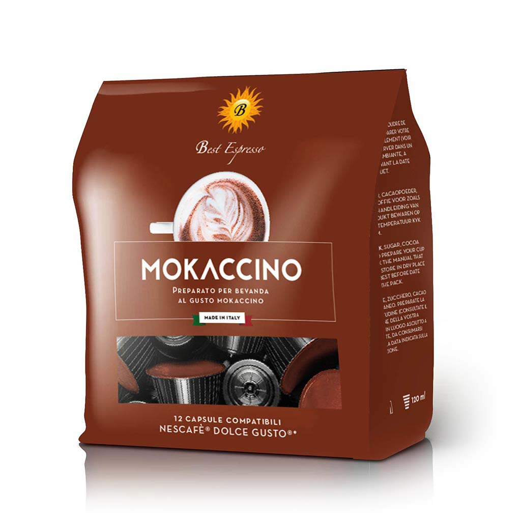 Mokaccino en capsules compatibles avec Nescafé Dolce Gusto