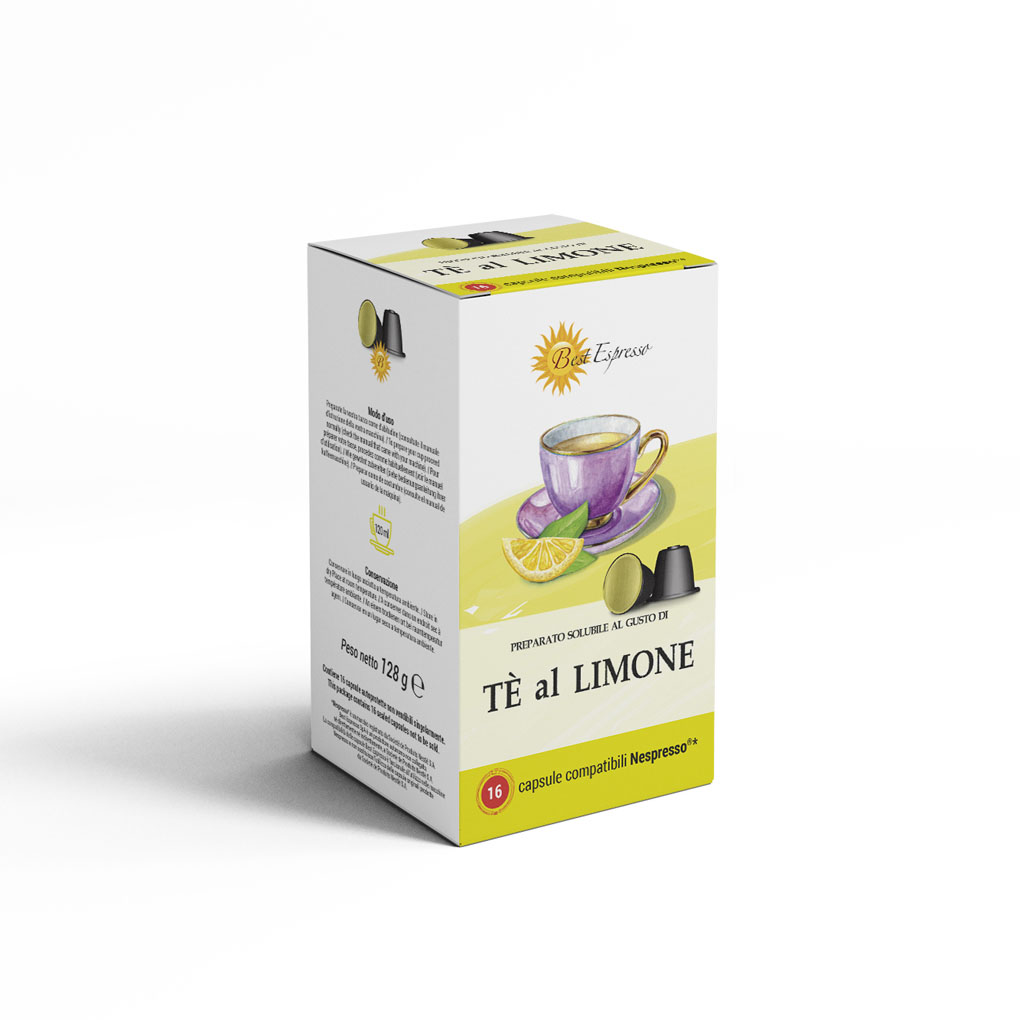 12 Capsule Compatibili Caffitaly Tè Al Limone Solubile